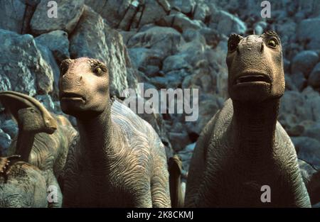 Neera & Aladar Film: Dinosaur (2000) Characters: Neera & Aladar  Director: Eric Leighton 13 May 2000   **WARNING** This Photograph is for editorial use only and is the copyright of WALT DISNEY and/or the Photographer assigned by the Film or Production Company and can only be reproduced by publications in conjunction with the promotion of the above Film. A Mandatory Credit To WALT DISNEY is required. The Photographer should also be credited when known. No commercial use can be granted without written authority from the Film Company. Stock Photo