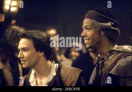 Justin Whalin & Marlon Wayans Film: Dungeons & Dragons (2000) Characters: Ridley Freeborn, Snails  Director: Courtney Solomon 08 December 2000   **WARNING** This Photograph is for editorial use only and is the copyright of NEW LINE and/or the Photographer assigned by the Film or Production Company and can only be reproduced by publications in conjunction with the promotion of the above Film. A Mandatory Credit To NEW LINE is required. The Photographer should also be credited when known. No commercial use can be granted without written authority from the Film Company. Stock Photo