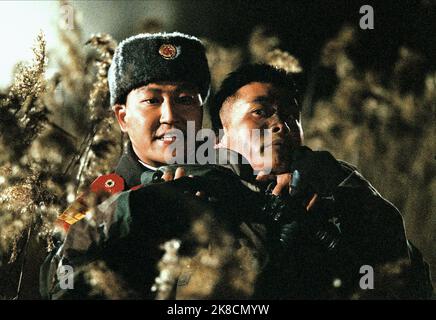 Kang-Ho Song & Byung-Hun Lee Film: Joint Security Area (2000) Characters: Sgt. Oh Kyeong-pil & Sgt. Lee Soo-hyeok  09 September 2000   **WARNING** This Photograph is for editorial use only and is the copyright of SUBWAY CINEMA and/or the Photographer assigned by the Film or Production Company and can only be reproduced by publications in conjunction with the promotion of the above Film. A Mandatory Credit To SUBWAY CINEMA is required. The Photographer should also be credited when known. No commercial use can be granted without written authority from the Film Company. Stock Photo