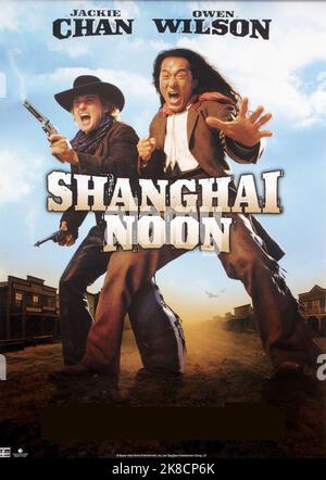 Owen Wilson & Jackie Chan Poster Film: Shanghai Noon (USA/HK 2000) Characters: Roy O'Bannon &  Director: Tom Dey 19 May 2000   **WARNING** This Photograph is for editorial use only and is the copyright of TOUCHSTONE and/or the Photographer assigned by the Film or Production Company and can only be reproduced by publications in conjunction with the promotion of the above Film. A Mandatory Credit To TOUCHSTONE is required. The Photographer should also be credited when known. No commercial use can be granted without written authority from the Film Company. Stock Photo