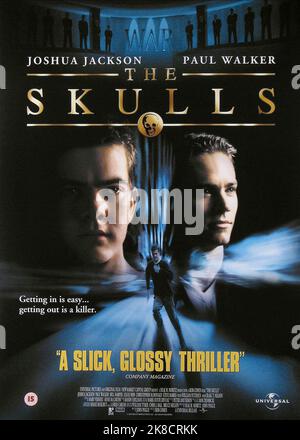 Paul Walker & Joshua Jackson Film: The Skulls (USA/CAN 2000) Characters: Caleb Mandrake & Lucas 'Luke' McNamara  Director: Rob Cohen 27 March 2000   **WARNING** This Photograph is for editorial use only and is the copyright of UNIVERSAL PICTURES and/or the Photographer assigned by the Film or Production Company and can only be reproduced by publications in conjunction with the promotion of the above Film. A Mandatory Credit To UNIVERSAL PICTURES is required. The Photographer should also be credited when known. No commercial use can be granted without written authority from the Film Company. Stock Photo
