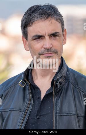 Cannes, France, October 18 2022,  Jorge Dorado at the photo call for The Head during  MIPCOM 2022 - The World’s Entertainment Content Market © Ifnm Press Stock Photo