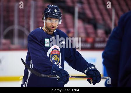 Florida Panthers' Radko Gudas plays during an NHL hockey game, Thursday,  Oct. 27, 2022, in Philadelphia. (AP Photo/Matt Slocum Stock Photo - Alamy