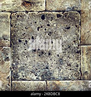 grunge stonework bricks stone bricks, closeup Stock Photo