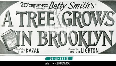 DOROTHY McGUIRE JOAN BLONDELL JAMES DUNN LLOYD NOLAN PEGGY ANN GARNER and TED DONALDSON in A TREE GROWS IN BROOKLYN 1945 director ELIA KAZAN novel Betty Smith music Alfred Newman producer Louis D. Lighton Twentieth Century Fox Stock Photo