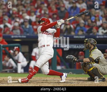 Philadelphia Phillies' Rhys Hoskins is out at home plate with the tag by  Toronto Blue Jays catcher Danny Jansen in the first inning of their spring  training game in Dunedin, Fla., Sunday