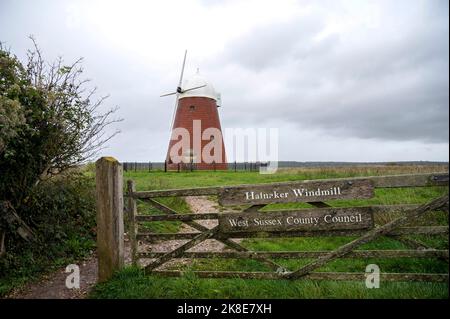 Halnaker Windmill in Autumn on the South Downs near Chichester West Sussex England UK Stock Photo