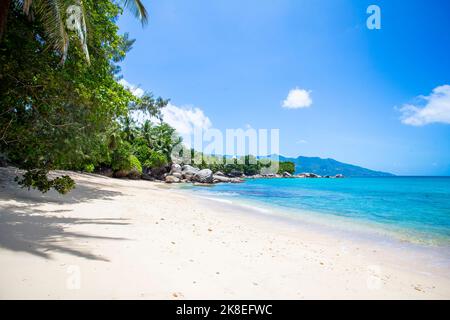 A deserted Anse Glacis, Mahe, Seychelles. Stock Photo