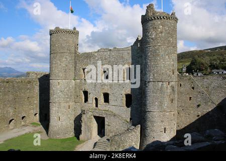 Harlech Castle, North Wales Stock Photo