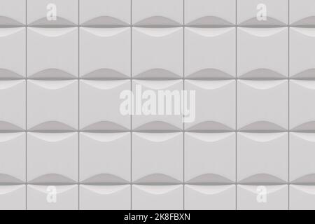White acoustic sound proof soft foam seamless pattern Stock Vector