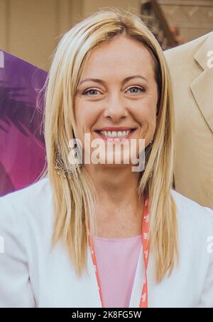 Giorgia Meloni - First Female Prime Minister of Italy Stock Photo