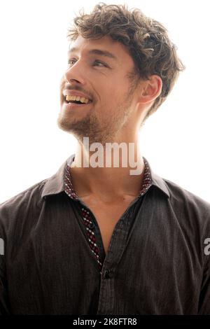 A portrait of a young smiling man Stock Photo