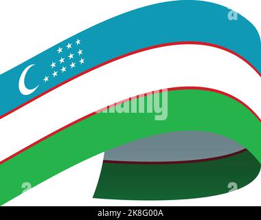 Uzbekistan tashkent icon cartoon vector. Independence flag. Asia world Stock Vector