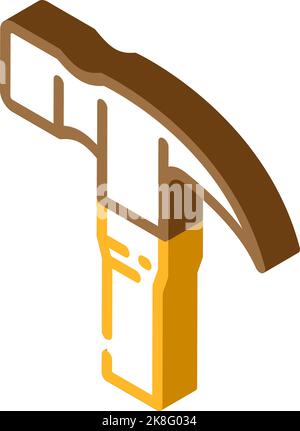 claw hammer tool isometric icon vector illustration Stock Vector Image ...
