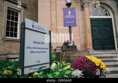 simcoe hall is a historic building at the university of toronto, in Toronto, Ontario, Canada Stock Photo