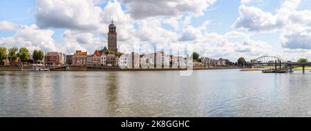 Panoramic view on the city of Deventer in the Netherlands. Stock Photo