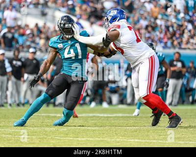 January 7, 2023: Jacksonville Jaguars linebacker Josh Allen (41) is  introduced before a game against the Tennessee Titans in Jacksonville, FL.  Romeo T Guzman/CSM/Sipa USA.(Credit Image: © Romeo Guzman/Cal Sport  Media/Sipa USA