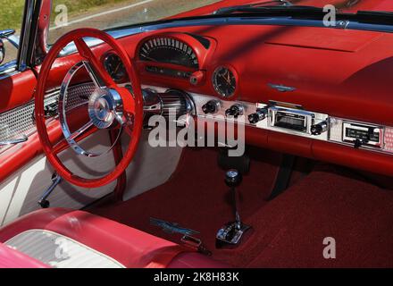 Red 1950's Ford Thunderbird Stock Photo - Alamy