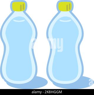 Image illustration of the standard of daily fluid intake Stock Vector