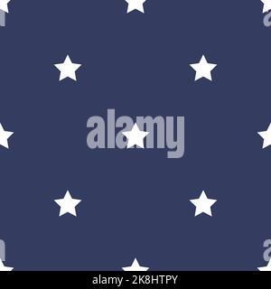 Stars celestial bodies decorative pattern print Stock Vector