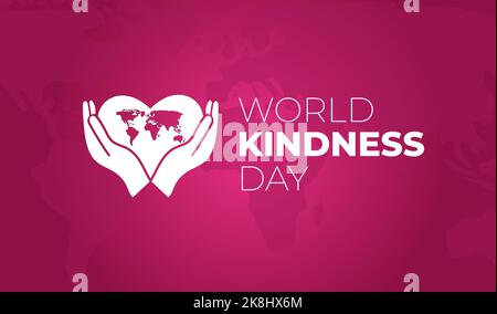 World Kindness Day Background Illustration Stock Vector