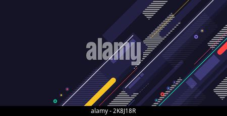 Abstract geometric pattern design of square and rectangle shapes background. Simple decoration for artwork background. Vector Stock Vector