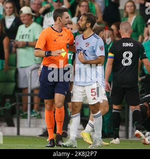 HARRISON, NJ - APRIL 16: FC Dallas midfielder Facundo Quignon (5