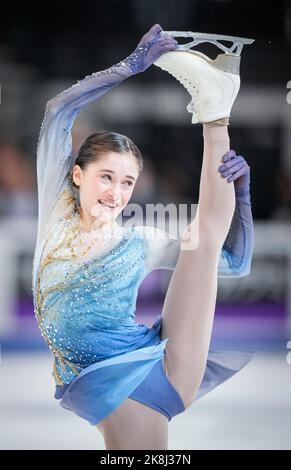 Isabeau Levito of United States of America seen in action during ...