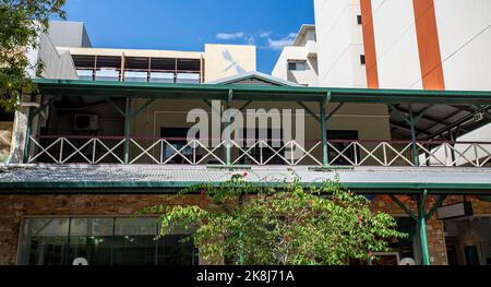 Darwin, Australia – October 18, 2022: The Victoria Hotel is a heritage listed pub built in 1890 in Smith Street, Darwin, Northern Territory Stock Photo