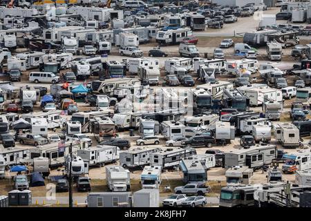 Austin, USA. 23rd Oct, 2022. Campsite, F1 Grand Prix of USA at Circuit of The Americas on October 23, 2022 in Austin, United States of America. (Photo by HIGH TWO) Credit: dpa/Alamy Live News Stock Photo