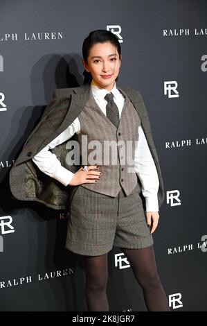 Chinese actress Li Bingbing presents at 2023 Spring Summer Raulph ...