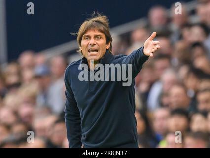 London, UK. 23rd Oct, 2022. 23 Oct 2022 - Tottenham Hotspur v Newcastle United - Premier League - Stamford Bridge Tottenham Hotspur Manager Antonio Conte during the Premier League match at the Tottenham Hotspur Stadium, London. Picture Credit: Mark Pain/Alamy Live News Stock Photo