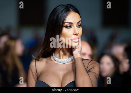 Madalina Ghenea attending the red carpet of Lamborghini The Man Behind the Legend in Rome Stock Photo