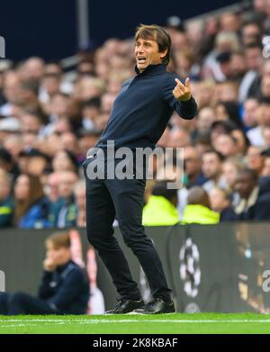 London, UK. 23rd Oct, 2022. 23 Oct 2022 - Tottenham Hotspur v Newcastle United - Premier League - Stamford Bridge Tottenham Hotspur Manager Antonio Conte during the Premier League match at the Tottenham Hotspur Stadium, London. Picture Credit: Mark Pain/Alamy Live News Stock Photo