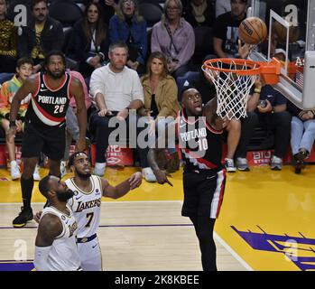 March 15, 2023, Houston, Texas, United States: Houston, Texas, March 15th  2023: Alperen Sengun (28 Houston Rockets) runs to down the court while  being defneded by Troy Brown Jr. (7 Los Angeles