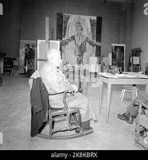 Oslo February 23, 1957. In the western tower in the town hall, the ...