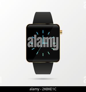 Luxury smart watch. Modern design. Vector illustration. Stock Vector