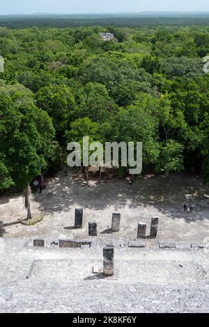 Calakmul, A Maya Archaeological Site Deep In The Jungle Of The Mexican ...