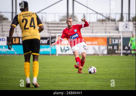 Horsens, Denmark. 23rd Oct, 2022. Tobias Salquist (20) of Silkeborg IF seen during the 3F Superliga match between AC Horsens and Silkeborg IF at Nordstern Arena Horsens in Horsens. (Photo Credit: Gonzales Photo/Alamy Live News Stock Photo
