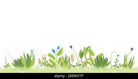 Flower field seamless background Stock Vector