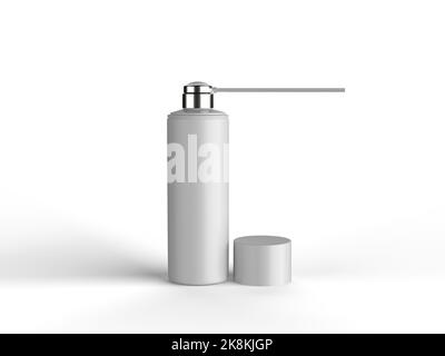 Glossy Spray Bottle 3D Rendering Stock Photo
