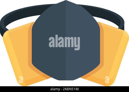 Miner gas mask icon cartoon vector. Gold mine. Tool coin Stock Vector