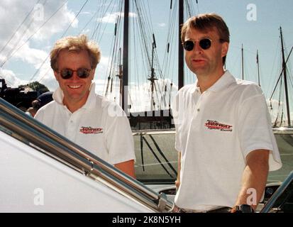 Oslo 19970803: Kjell Inge Røkke was able to win the Oslo Gold Cup today ...