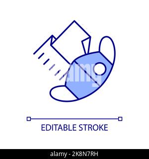 Breathing protection RGB color icon Stock Vector