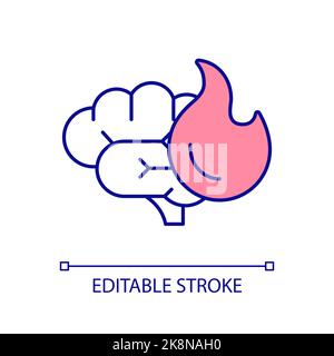 Brainstorming RGB color icon Stock Vector