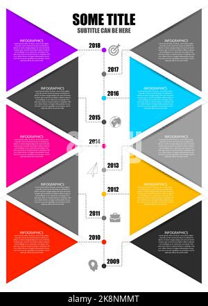 Modern Infographics Process Template. Timeline concept. Vector illustration Stock Vector