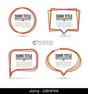 Modern infographic elements. Template for presentation. Vector illustration Stock Vector