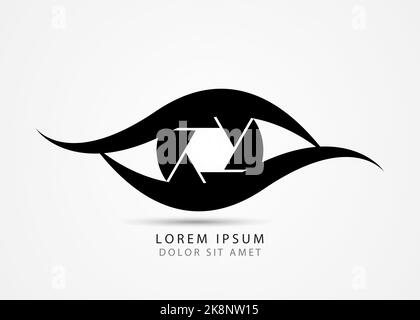 Photographer symbol. Modern creative eye. Vector illustration Stock Vector