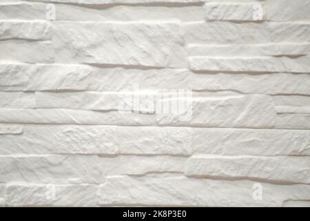 detail show of old white brick wall  Stock Photo