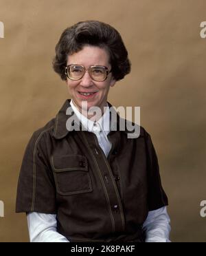 Oslo November 1977. Storting representative Wenche Lowzow. Photo: Bjørn Sigurdsøn / NTB / NTB Stock Photo